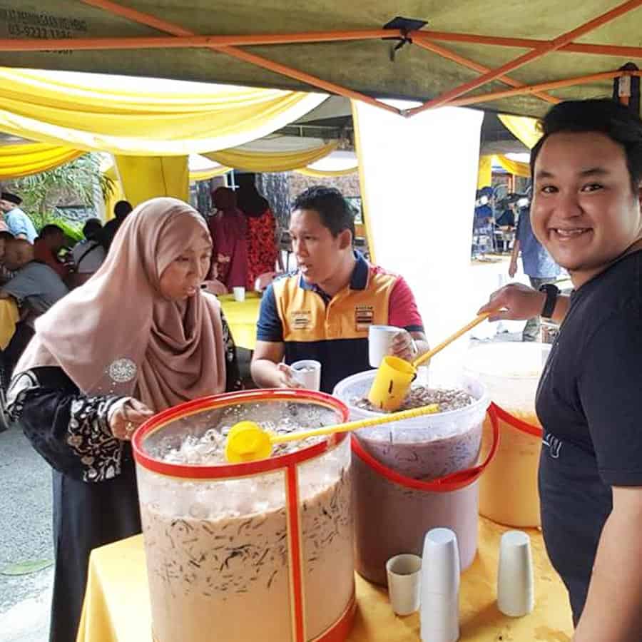 shima catering seremban teh ais cincau dan kopi station